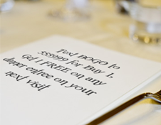 restaurant menu
