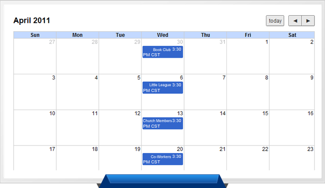 schedule messages screenshot